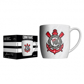 Caneca Corinthians Democracia Branco 360 ML