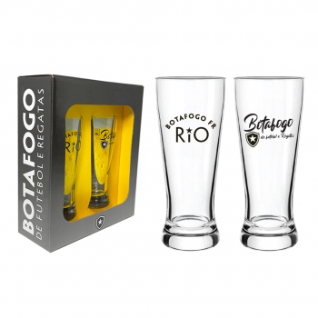 Copo Lager Botafogo 300 ML Luva com 2 Unid