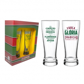 Copo Lager Fluminense 300 ML Luva com 2 Unid