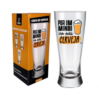 Copo Lager Happy Beer - Por um mundo 300 ML