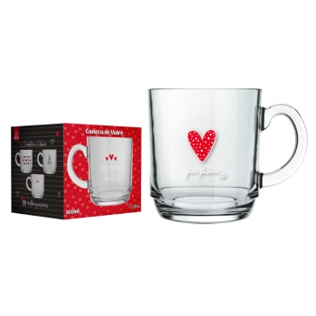 Caneca Aspen Love Uma Xícara De Café 300 ML