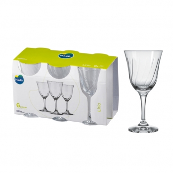 Taça Lirio Vinho 250 ML Luva Com 6