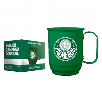 Caneca Alumínio Verde 500 ML Símbolo Palmeiras