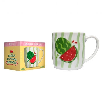 Caneca Urban Frutas 360 ML Luva Com 1 - Você É Doce Como Melancia