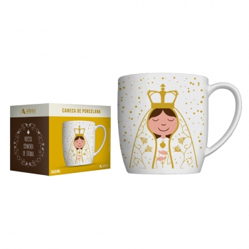 CANECA URBAN SANTINHOS 360 ML LUVA COM 1 - NOSSA SENHORA DE FÁTIMA