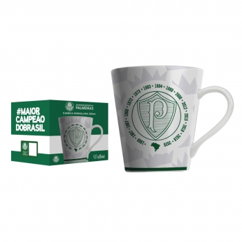 Caneca Porcelana Títulos Palmeiras 290 ML