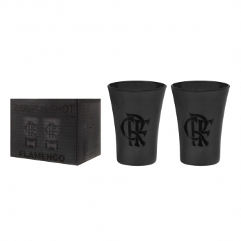 Copo Shot Prime Flamengo Preto 60 ML Kit com 2 unid