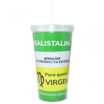 Copo Plástico Parede Dupla Virgem 470 ML Luva Com 1